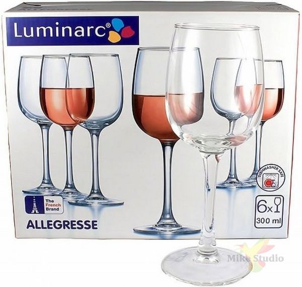 Набор бокалов для вина АЛЛЕГРЕСС 6шт 300мл LUMINARC