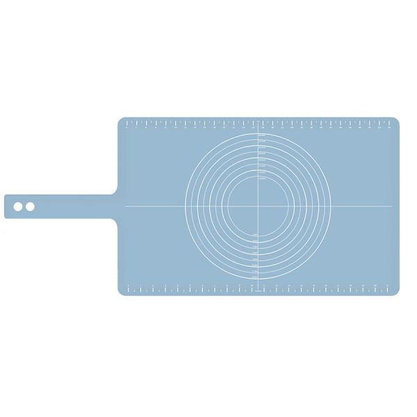 Коврик для теста Roll-up с мерными делениями голубой