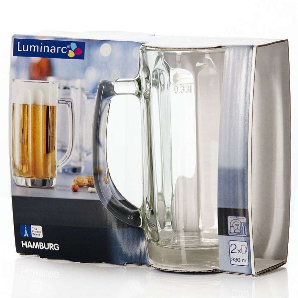 Набор кружек для пива ГАМБУРГ 2шт 330мл LUMINARC