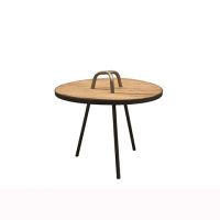 Стол приставной Физер 55x60x55 см natural oak/grey ROOMERS
