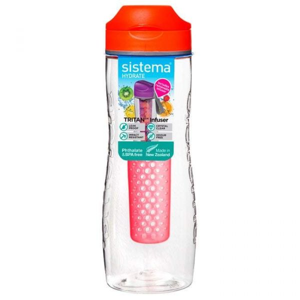 Бутылка для воды SISTEMA тритан 800 мл 160 г 