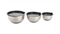 Миска MASTRAD с крышкой из нержавеющей стали 3 шт