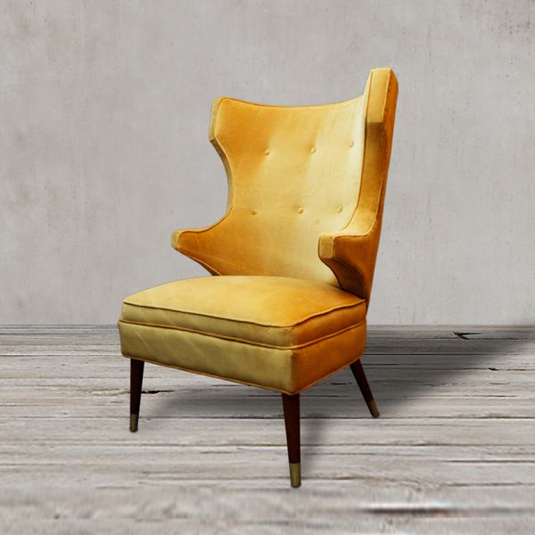 Кресло Падрино 87x115x80 см warm yellow ROOMERS