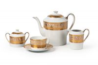 Сервиз чайный 15 предметов La Rose des Sables серия MIMOSA Didon Or