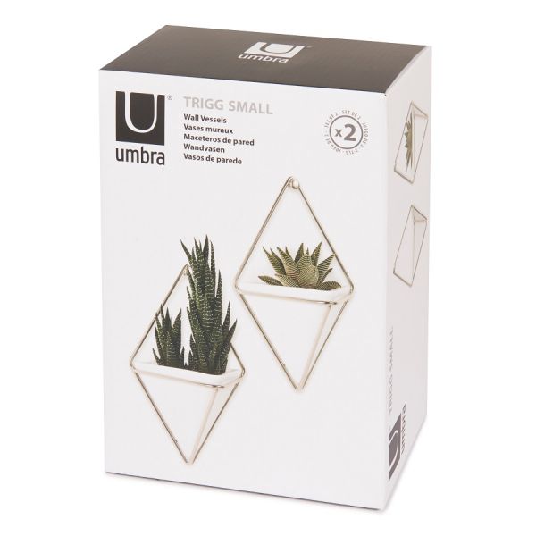 Декор для стен TRIGG 2 шт маленький белый