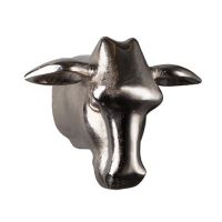 Декор ROOMERS «Голова быка» 20x16x12 см цвет хром