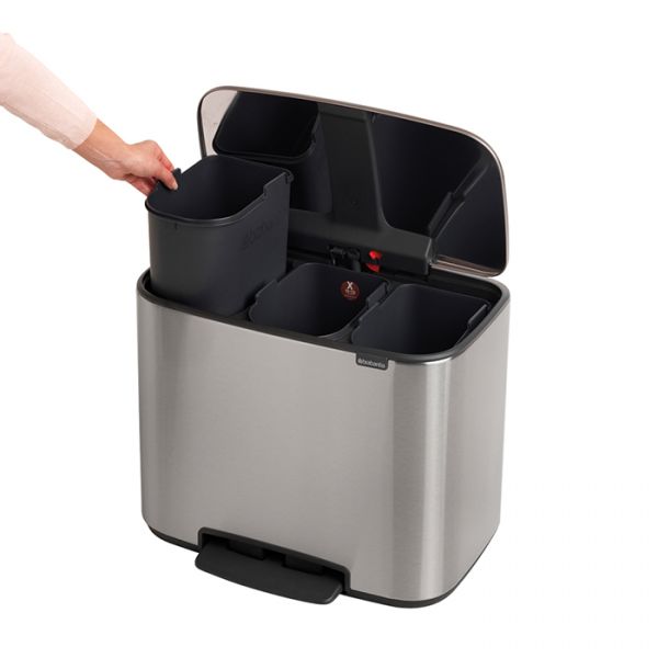 Мусорный бак BO PEDAL BIN 3*11 л BRABANTIA