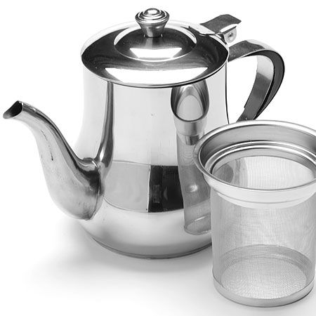 Заварочный чайник Mayer&Boch с фильтром 1 л из нержавеющей стали 