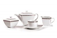 Чайный  сервиз 15 пр Tunisie Porcelaine серия Saint Germain Platine