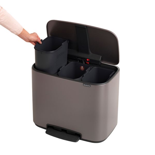 Мусорный бак BO PEDAL BIN 3*11 л BRABANTIA