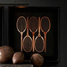 Картина RESTORATION HARDWARE «Теннисные ракетки» 
