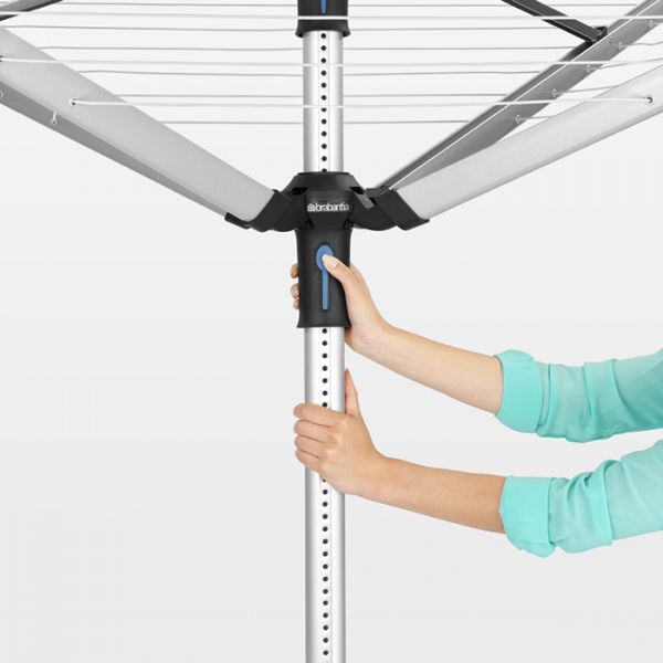 Уличная сушилка Brabantia Lift-O-Matic Advance (60 м навески) с чехлом и мешком для прищепок 