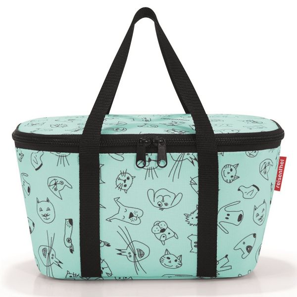 Термосумка детская Coolerbag XS cats and dogs mint