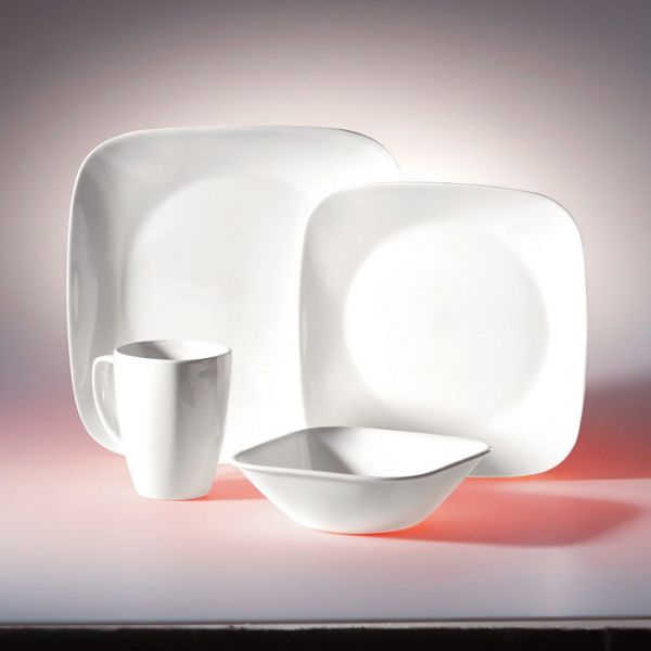 Тарелка обеденная 26x26 см Pure White CORELLE