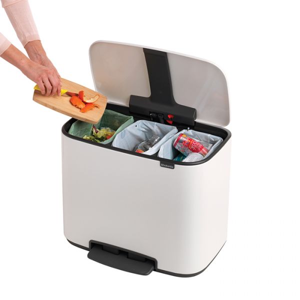 Мусорный бак BO PEDAL BIN 3*11 л BRABANTIA