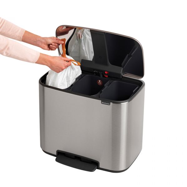 Мусорный бак BO PEDAL BIN 3*11 л BRABANTIA