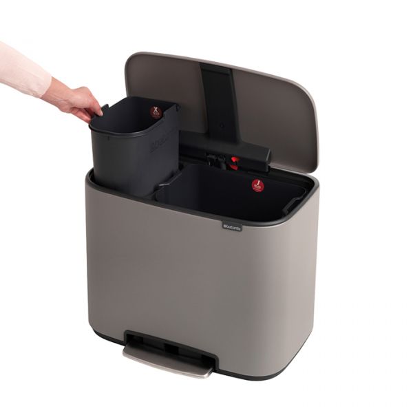 Мусорный бак BO PEDAL BIN 11+23 л BRABANTIA