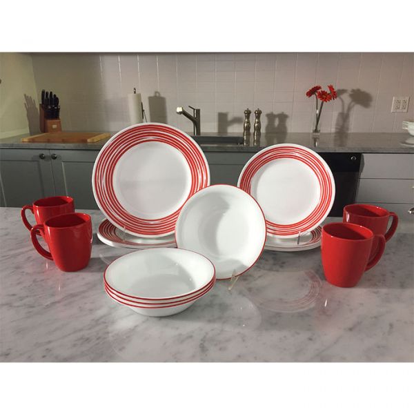 Тарелка закусочная 22 см Brushed Red CORELLE
