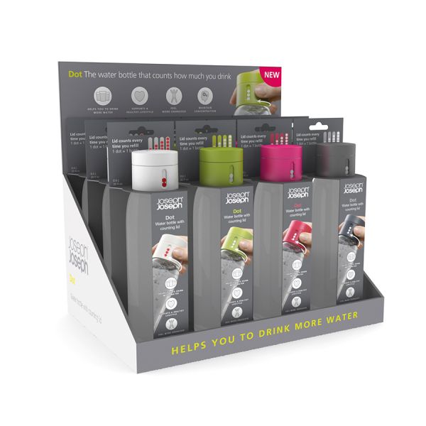 Бутылка для воды Dot 600 мл серая