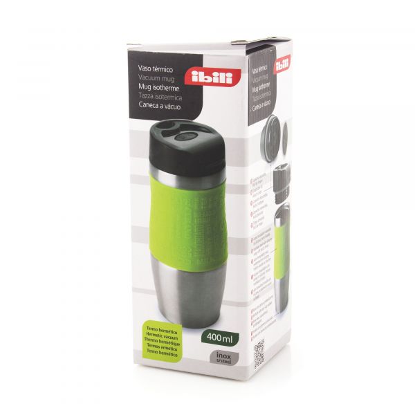 Термокружка вакуумная 400 мл h 20 см dia 7 см нержавеющая сталь серия Termos IBILI