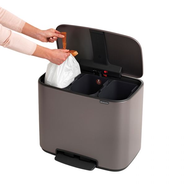 Мусорный бак BO PEDAL BIN 3*11 л BRABANTIA