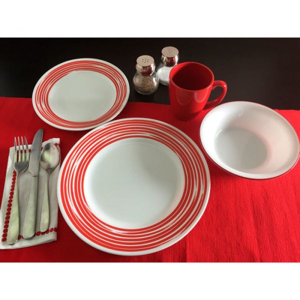 Тарелка обеденная 27см Brushed Red CORELLE
