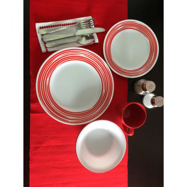 Тарелка обеденная 27см Brushed Red CORELLE