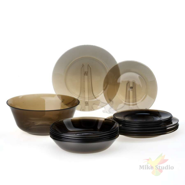 Набор столовый АМБЬЯНТЕ ЭКЛИПС 19пр (салатник 24см) LUMINARC