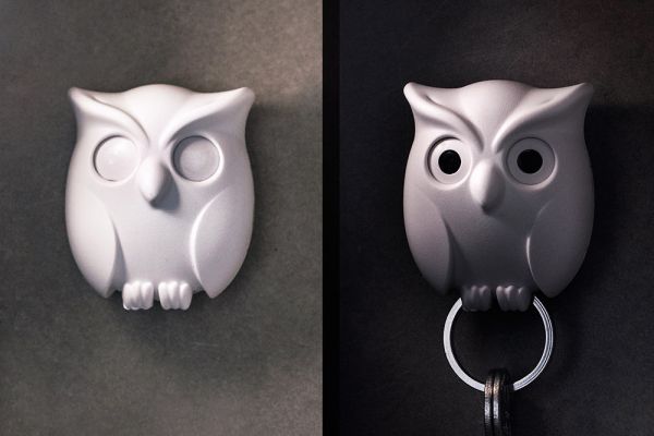 Держатель для ключей Night Owl белый