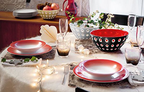 Салатница Le Murrine 25 см черная Guzzini