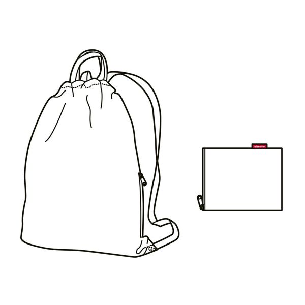 Рюкзак складной Mini Maxi Sacpack Paisley Ruby