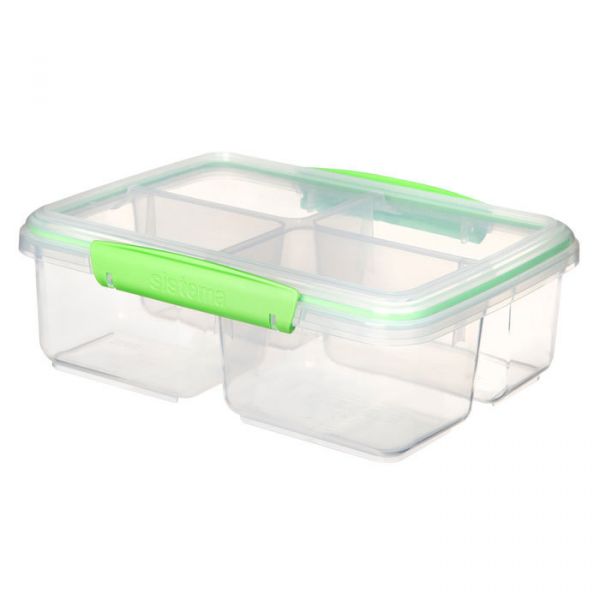 Контейнер SISTEMA прямоугольный четырехсекционный 1,74 л