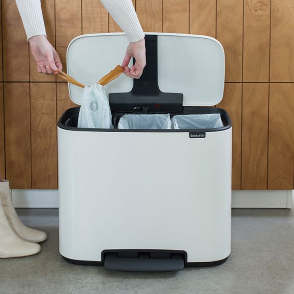 Мусорный бак BO PEDAL BIN 3*11 л BRABANTIA