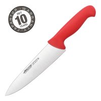 Нож поварской ARCOS «Cерия 2900» 20 см красная рукоять 292122