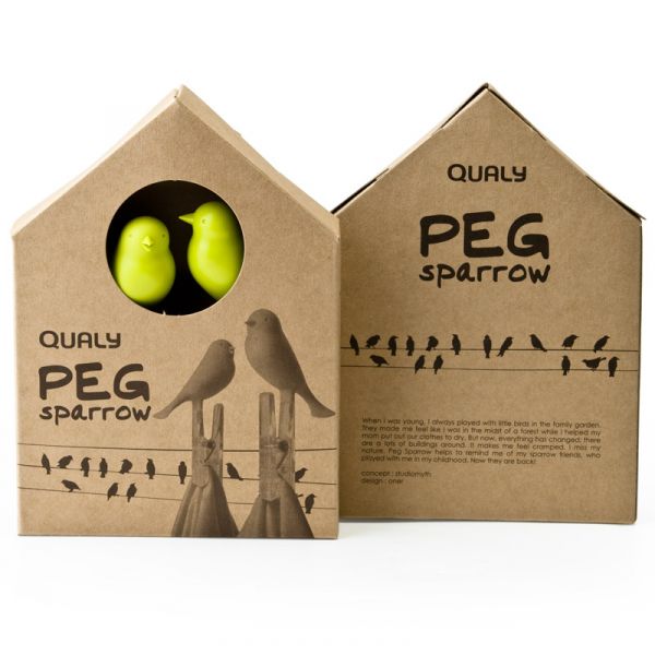 Прищепки Sparrow 4 шт зеленые