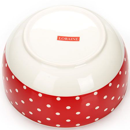Чаша-супница 580 мл Красный Узор LORAINE
