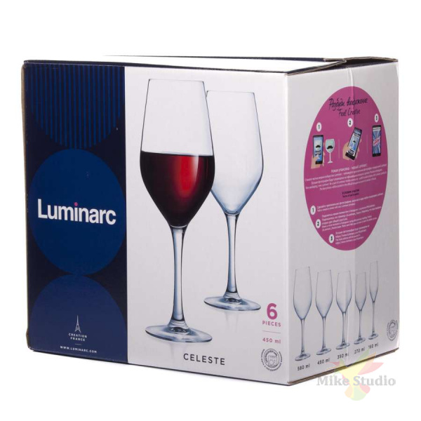 Набор бокалов для вина СЕЛЕСТ 6шт 450мл LUMINARC