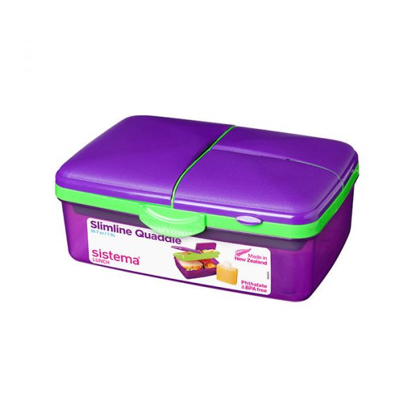 Ланчбокс SISTEMA LUNCH 4-х секционный 1,5 л с бутылкой SM-