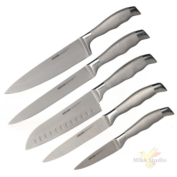 Набор кухонных ножей NADOBA MARTA 5 шт с универсальным блоком