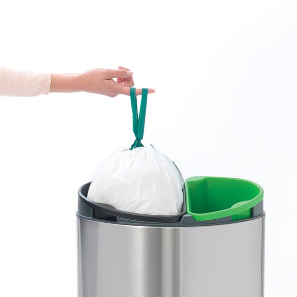 Мусорный бак TOUCH BIN new двухсекционный 10+23 л BRABANTIA