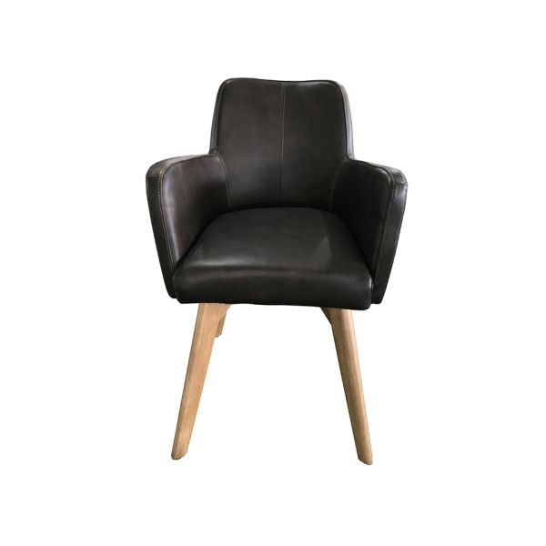 Полукресло ROOMERS 84x60x61 см цвет черный