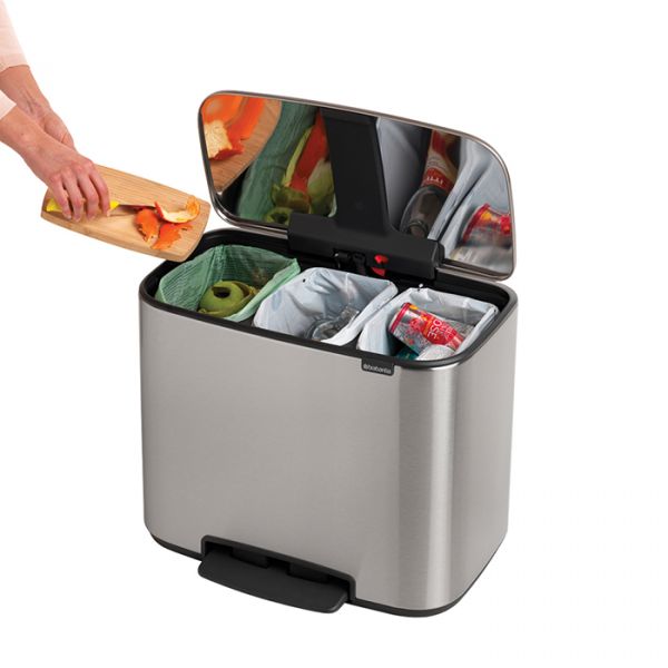 Мусорный бак BO PEDAL BIN 3*11 л BRABANTIA