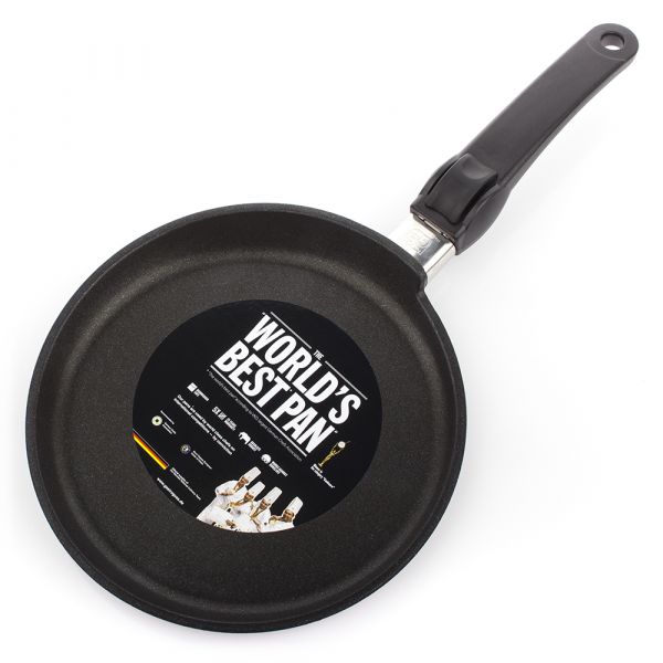 Сковорода блинная 24 см AMT Frying Pans для индукционных плит со съемной ручкой AMT I-124