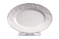 Блюдо La Rose des Sables VENDANGE Filet Platine овальное 28 см