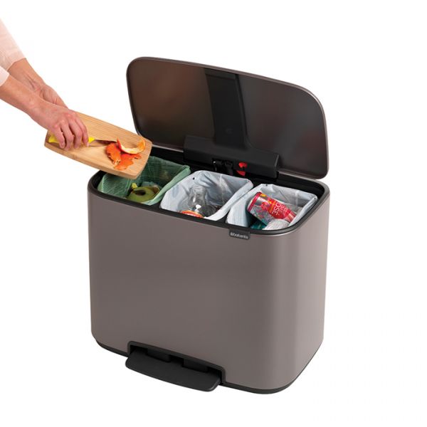 Мусорный бак BO PEDAL BIN 3*11 л BRABANTIA