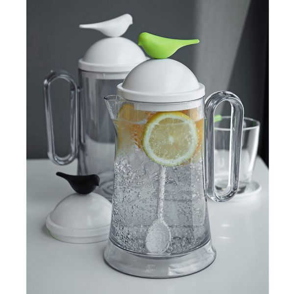 Кувшин Sparrow с ложкой белый