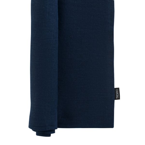 Салфетка двухсторонняя под приборы из умягченного льна темно-синего цвета Essential 35х45 см