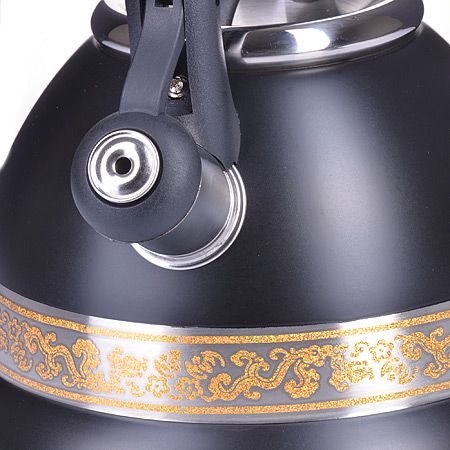 Чайник Mayer&Boch 3 л со свистком из нержавеющей стали цвет чёрный 