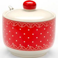 Сахарница Loraine «Красный узор» 520 мл