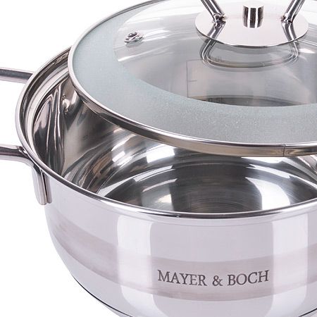 Кастрюля Mayer&Boch 1 л с крышкой из нержавеющей стали 